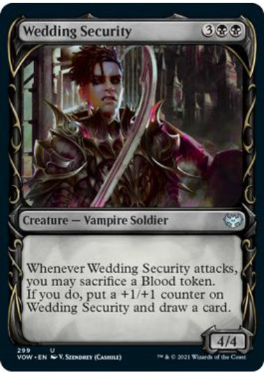 (英)【Foil】婚礼の警備兵 / Wedding Security ★ショーケース枠★(牙・フレーム) 【VOW】 No.299