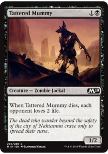 (英)ぼろぼろのミイラ / Tattered Mummy【M19】 プレインズウォーカーデッキ収録 No.295