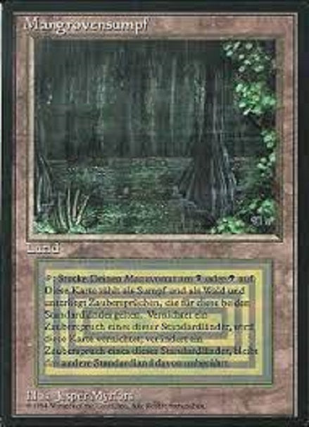 (ドイツ語)Mangrovensumpf / Bayou【3ED】 黒枠 No.283