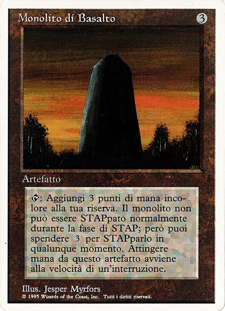 (イタリア語)Monolito di Basalto / Basalt Monolith【3ED】 No.235