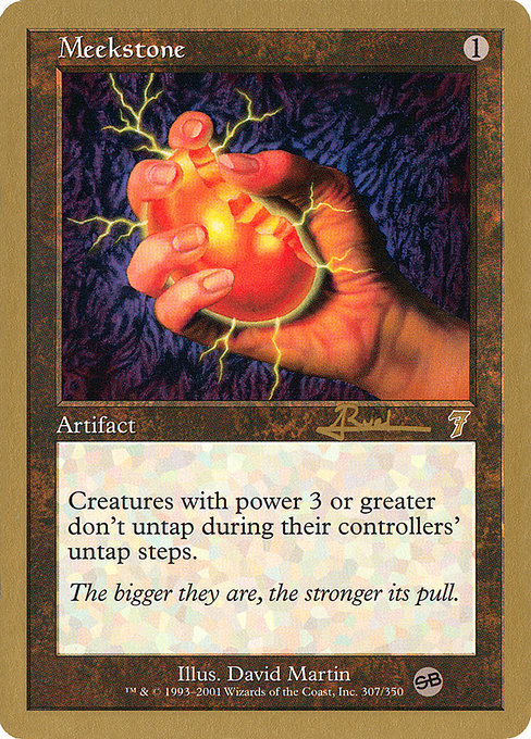 (英)弱者の石 / Meekstone【WC01】 World Championship Decks 2001 Antoine Ruel サイドボード 金枠 No.073