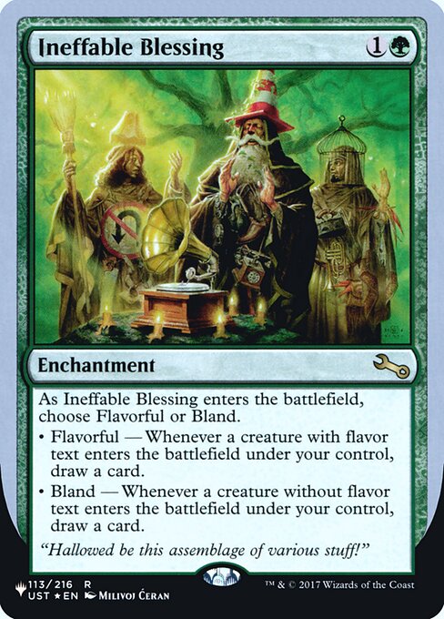 (英)【Foil】Ineffable Blessing【UNF-LST】(Flavorful) No.038