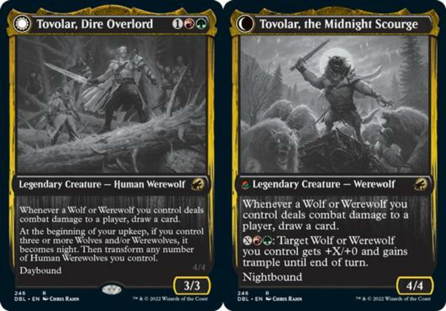 (英)【Foil】不吉な首領、トヴォラー / Tovolar, Dire Overlord - 深夜の災い魔、トヴォラー / Tovolar, the Midnight Scourge【DBL】 No.246