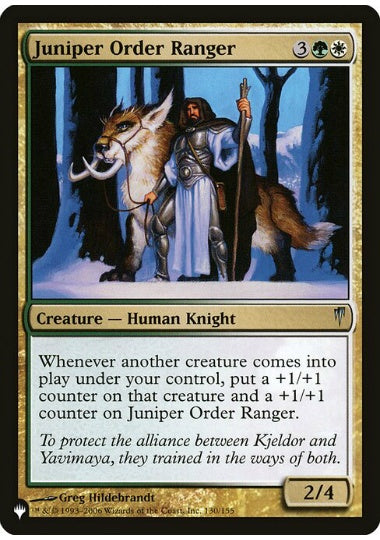 (英)柏槙教団のレインジャー / Juniper Order Ranger【LST】 No.441