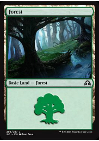 (英)【Foil】森 / Forest【SOI】 No.296