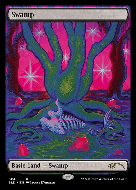 (英)【Foil】沼 / Swamp【SLD】The Astrology Lands: Capricorn No.384