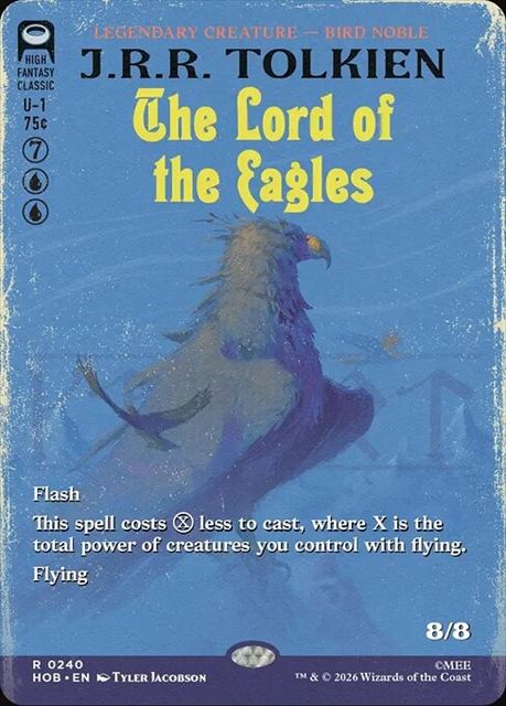 (英)ワシの王 / The Lord of the Eagles ★ショーケース枠★(「ブックカバー・カード」) 【HOB】 No.240