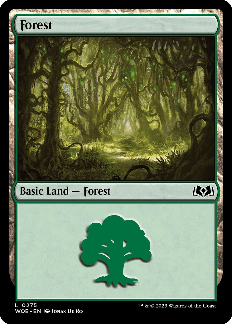 (英)【Foil】森 / Forest【WOE】 No.275