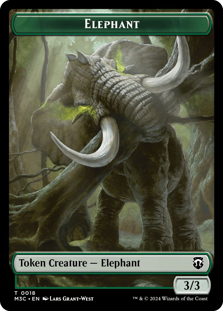 (英)象トークン / Elephant Token No.018 - ゾンビトークン / Zombie Token【M3C-TOKEN】 No.021