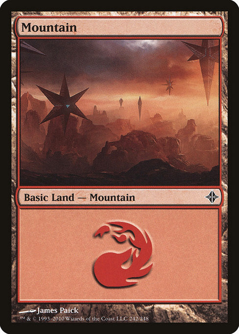 (英)【Foil】山 / Mountain【ROE】 No.242
