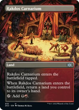 (英)【Foil】ラクドスの肉儀場 / Rakdos Carnarium ★ボーダーレス★ 【2X2】 No.410