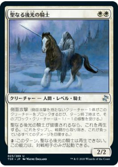 (日)【Foil】聖なる後光の騎士 / Knight of the Holy Nimbus【TSR】 No.023