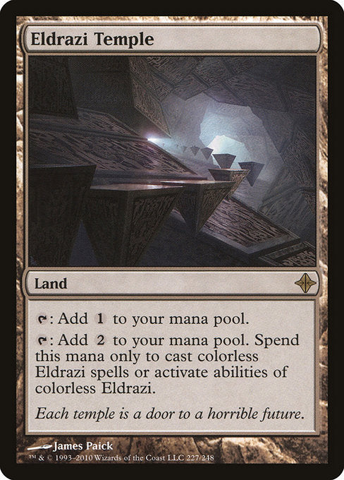 (英)【Foil】エルドラージの寺院 / Eldrazi Temple【ROE】 No.227