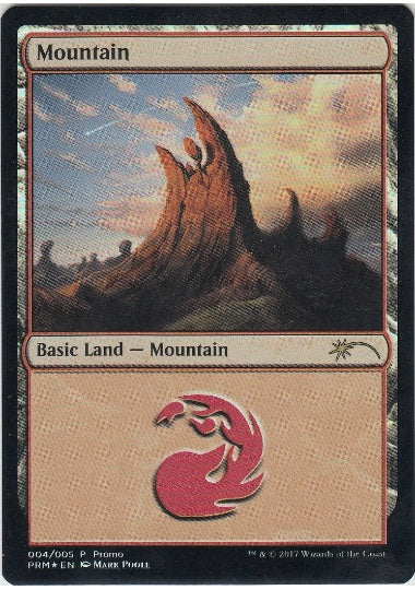 (英)【Foil】山 / Mountain【PRM】Mark Poole Gift Packプロモ No.089