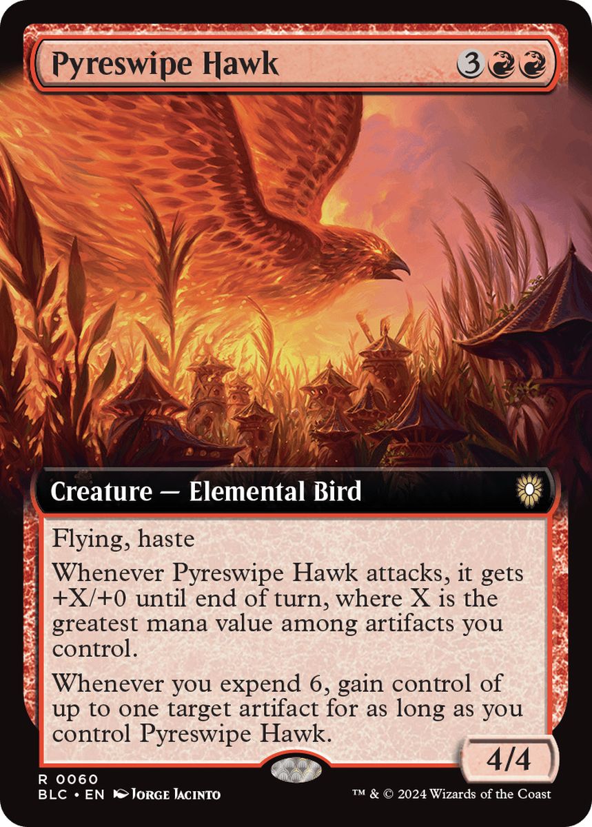 (英)火掻き鷹 / Pyreswipe Hawk ★拡張枠★ 【BLC】 No.060