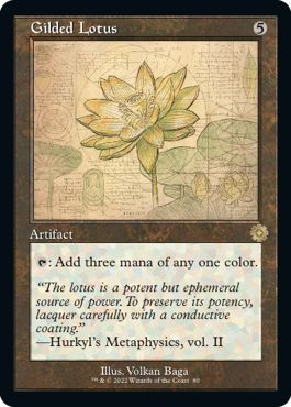 (英)金粉の水蓮 / Gilded Lotus【BRR】 設計図カード No.080