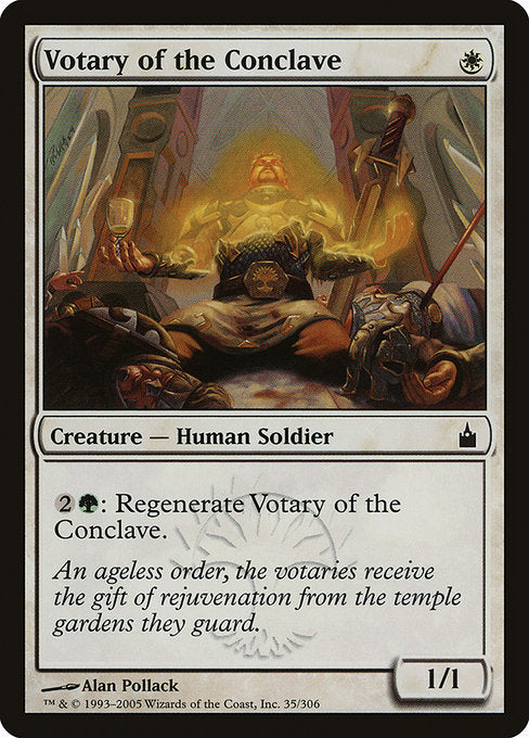 (英)【Foil】議事会の崇拝者 / Votary of the Conclave【RAV】 No.035