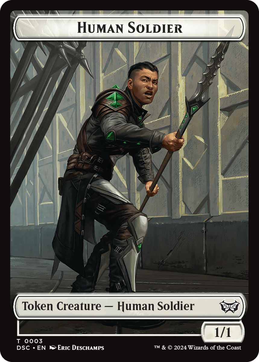 (英)人間・兵士トークン / Human Soldier Token No.003 - カカシトークン / Scarecrow Token【DSC-TOKEN】 No.023