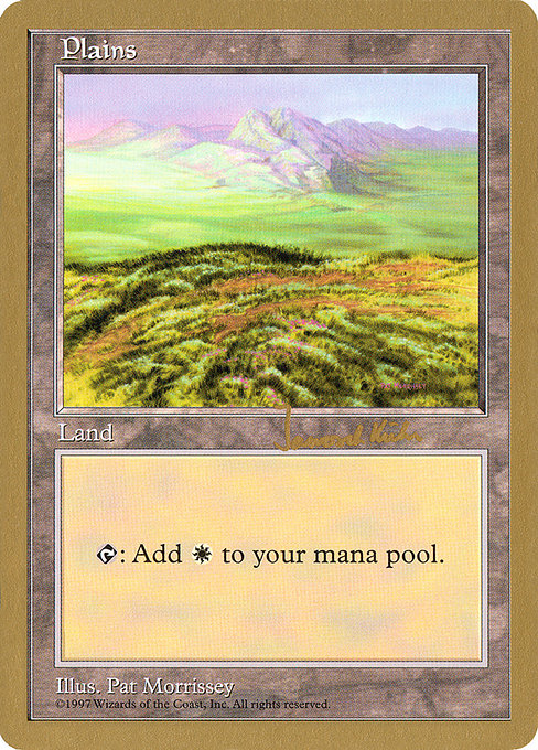 (英)平地 / Plains【WC97】 World Championship Decks 1997 Janosch Kuhn 金枠 No.094