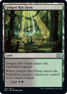 (英)【Foil】ゴルガリの腐敗農場 / Golgari Rot Farm【2X2】 No.324