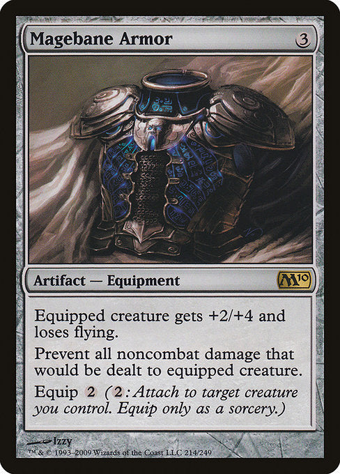 (英)【Foil】魔道士封じの鎧 / Magebane Armor【M10】 No.214