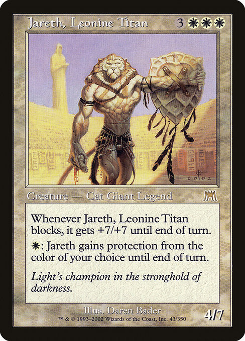 (英)【Foil】獅子面のタイタン、ジャレス / Jareth, Leonine Titan【ONS】 No.043