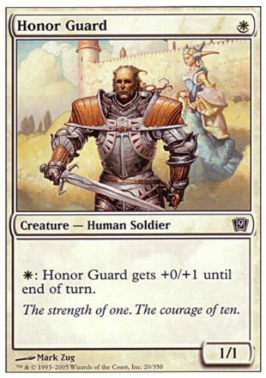 (英)【Foil】儀仗兵 / Honor Guard【9ED】 No.020