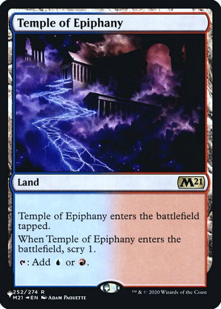 (英)【Foil】天啓の神殿 / Temple of Epiphany【SLD-C21】Heads I Win, Tails You Lose No.071