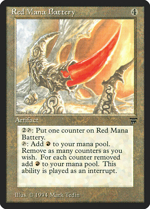(英)赤の魔力貯蔵器 / Red Mana Battery【LEG】 No.291