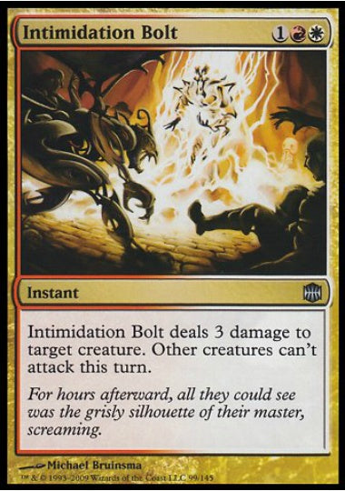 (英)【Foil】威嚇の稲妻 / Intimidation Bolt【ARB】 No.099