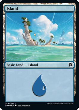 (英)【Foil】島 / Island【DMU】 No.267