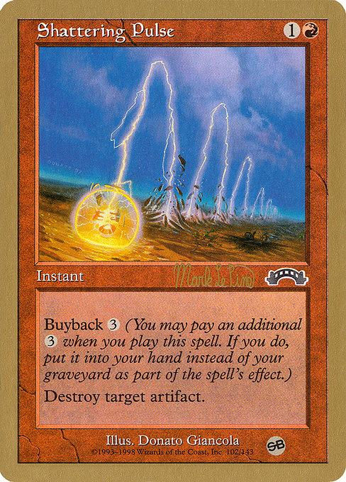 (英)破壊的脈動 / Shattering Pulse【WC99】 World Championship Decks 1999 Mark Le Pine サイドボード 金枠 No.036