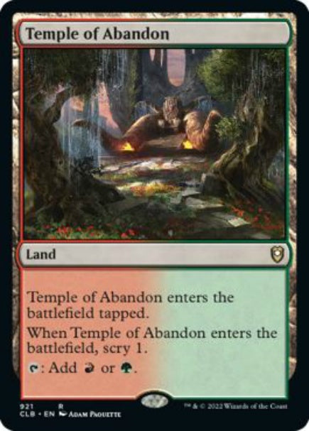 (英)奔放の神殿 / Temple of Abandon【CLB】 No.921