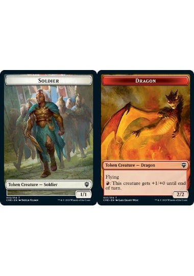 (英)【Foil】兵士トークン / Soldier TokenNo.002 - ドラゴントークン / Dragon Token【CMR-TOKEN】 No.007