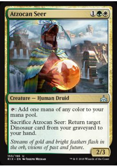 (英)【Foil】アゾカンの予見者 / Atzocan Seer【RIX】 No.153