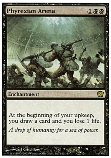 (英)ファイレクシアの闘技場 / Phyrexian Arena【9ED】 No.152