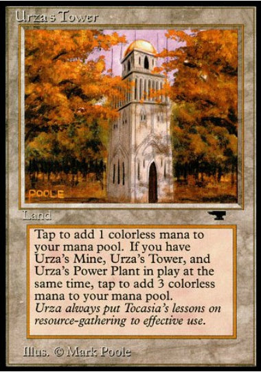 (英)ウルザの塔 / Urza's Tower【ATQ】 (森) No.085A