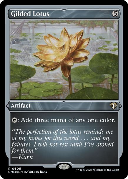 (英)【エッチングFoil】金粉の水蓮 / Gilded Lotus【CMM】 No.0605