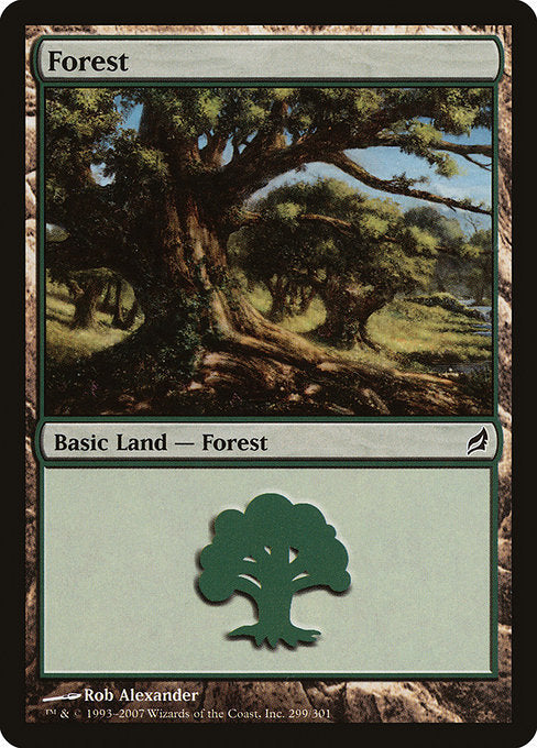(英)【Foil】森 / Forest【LRW】 No.299