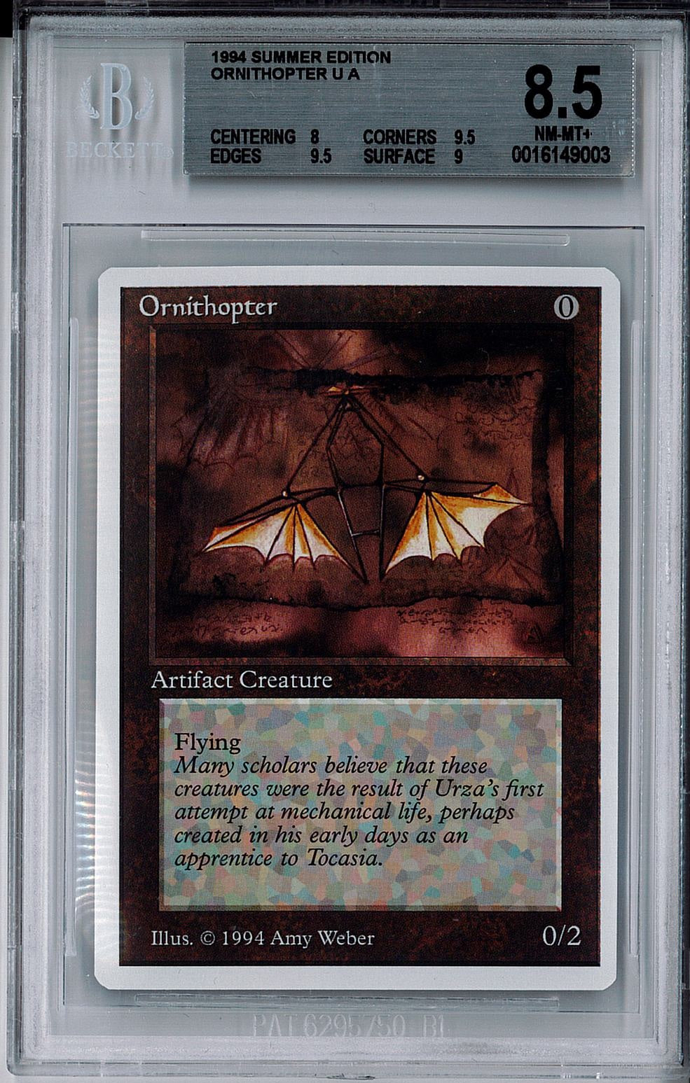 [鑑定品](英)羽ばたき飛行機械 / Ornithopter【SUMMER】 BGS8.5 ID:0016149003 [委託販売品]