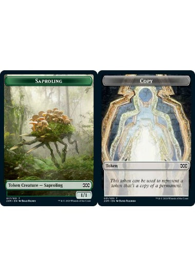(英)【Foil】苗木トークン / Saproling TokenNo.017 - コピートークン / Copy Token【2XM-TOKEN】 No.031