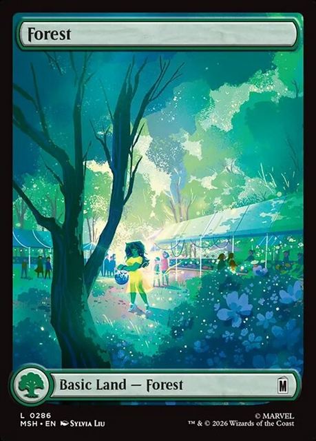 (英)【Foil】森 / Forest【MSH】 フルアート版 No.286