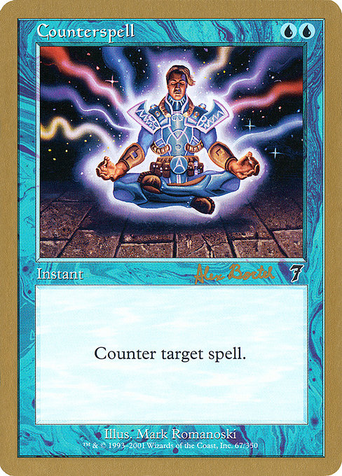 (英)対抗呪文 / Counterspell【WC01】 World Championship Decks 2001 Alex Borteh 金枠 No.002