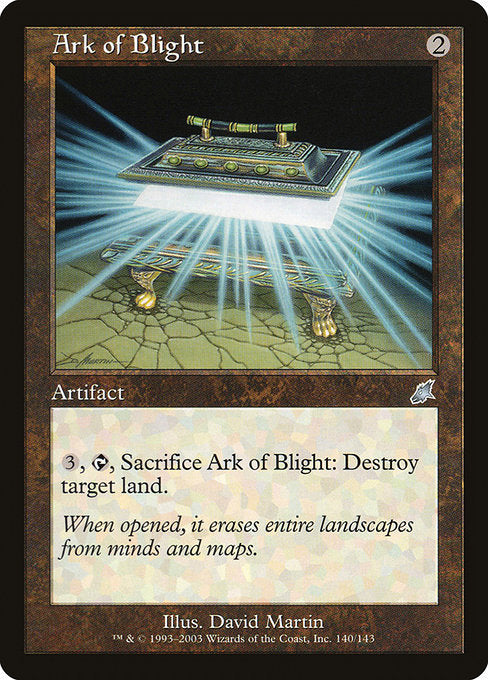 (英)【Foil】荒廃の箱 / Ark of Blight【SCG】 No.140