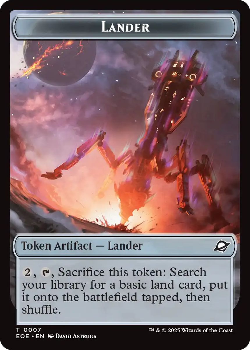 (英)着陸船トークン / Lander Token No.007 - ロボットトークン / Robot Token【EOE-TOKEN】 No.010