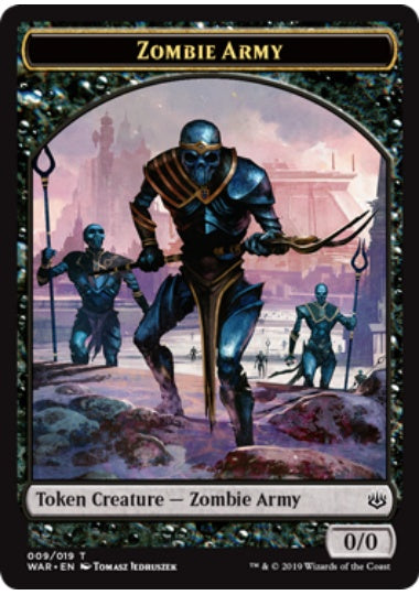 (英)ゾンビ・軍団トークン / Zombie Army Token【WAR-TOKEN】 No.009
