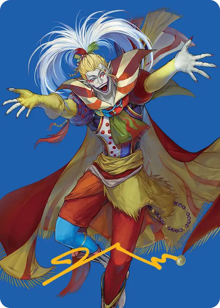 (英)人造魔導士、ケフカ / Kefka, Court Mage【FIN】 アート・カード 【箔押し】 No.046 ※トーナメントで使用することはできません。