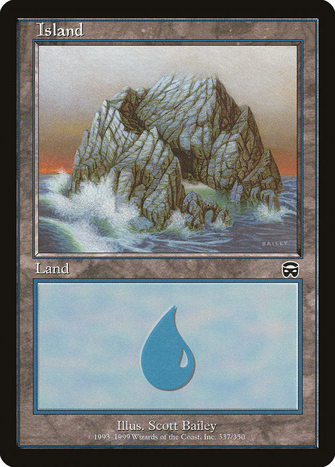 (英)【Foil】島 / Island【MMQ】 No.337