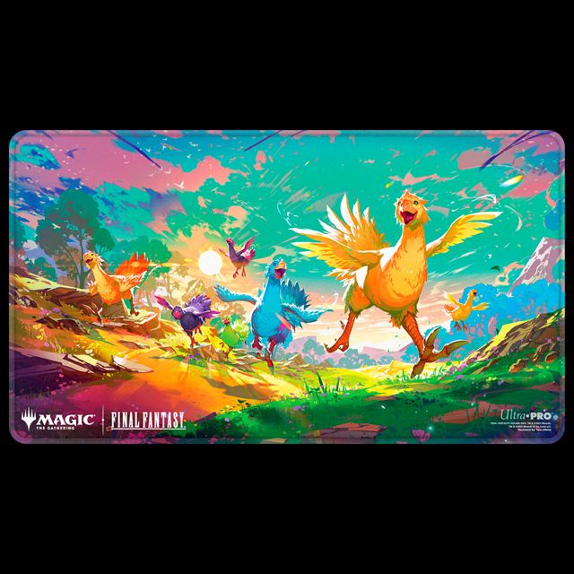 【サプライ】 ファイナルファンタジー ホロフォイルプレイマット 「旅するチョコボ」/FINAL FANTASY Holofoil Playmat featuring Traveling Chocobo(38498) ※発送方法は「ゆうパック」を選択してください。