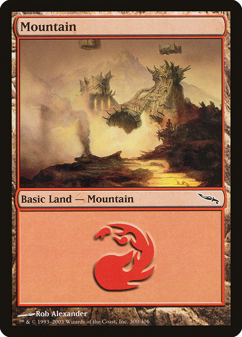 (英)【Foil】山 / Mountain【MRD】 No.300